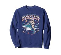 Cute Space SHARK Astronaut Houston Launch Problem Ocean Club Sweatshirt