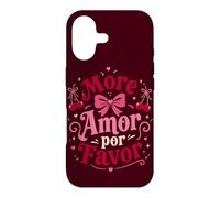 Cute Spanish Romance Humor Bow Cherry Phrase Case for iPhone 17