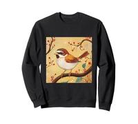 Cute Sparrow On A Branch Sweatshirt