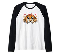 Cute Spider Art, Nature Photography Wildlife Lover Jumping Raglan Baseball Tee