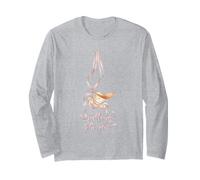 Cute Spilling The Tea Teacup Floral Design Long Sleeve T-Shirt