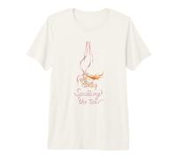 Cute Spilling The Tea Teacup Floral Design Premium T-Shirt