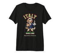 Cute Spinone Dog Lady Mug Coffee Italy Flag Premium T-Shirt