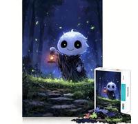 Cute Spirit in Enchanted Forest 1000-piece Puzzle for Adults Mental Skill Bright Print Enjoyable Challenge Birthday Surprise (50x75cm)