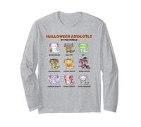 Cute Spooky Axolotls | Kawaii Halloween Animal Lovers Long Sleeve T-Shirt