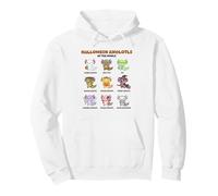 Cute Spooky Axolotls | Kawaii Halloween Animal Lovers Pullover Hoodie