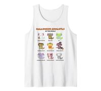 Cute Spooky Axolotls | Kawaii Halloween Animal Lovers Tank Top