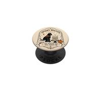 Cute Spooky Bakery Black Cat Halloween Baking Humor PopSockets Adhesive PopGrip