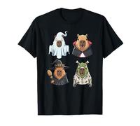 Cute Spooky Capybara in Halloween Costumes Graphic T-Shirt