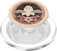 Cute Spooky Ghost Motif with Moths & Flowers Cute Ghost PopSockets PopGrip for MagSafe