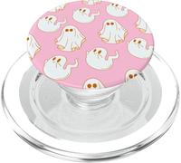 Cute Spooky Ghost Pastel Goth Retro Groovy Halloween Pink PopSockets PopGrip for MagSafe