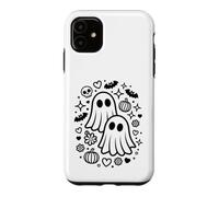 Cute Spooky Ghosts Kawaii Halloween Doodle Art Case for iPhone 11