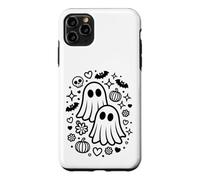 Cute Spooky Ghosts Kawaii Halloween Doodle Art Case for iPhone 11 Pro Max