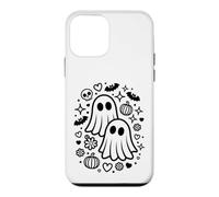 Cute Spooky Ghosts Kawaii Halloween Doodle Art Case for iPhone 12 mini
