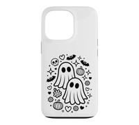 Cute Spooky Ghosts Kawaii Halloween Doodle Art Case for iPhone 13 Pro