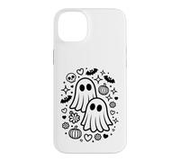 Cute Spooky Ghosts Kawaii Halloween Doodle Art Case for iPhone 14 Plus