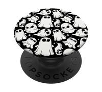 Cute Spooky Ghosts Retro Groovy Ghosts PopSockets Adhesive PopGrip