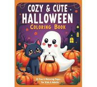 Cute & Spooky Halloween Coloring Book for Adults and Kids: Volume 1: Friendly Ghosts, Pumpkins & Trick-or-Treat Fun · 35 Designs