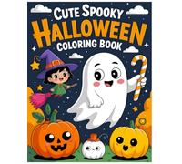 Cute Spooky Halloween Coloring Book: Kawaii Ghosts, Pumpkins, Witches, and Bats for Fun and Whimsical Halloween Coloring (Halloween Coloring Books)