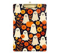 Cute Spooky Halloween Ghosts Fall Speech Pathology clipboard Plastic for Teacher Must Haves for Classroom Elementary Size 9 x 12