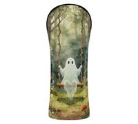 Cute Spooky Halloween Ghosts Golf Cover Waterproof Headcovers with Interchangeable No. Tags for Driver Fairway Wood Hybrid