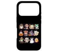 Cute Spooky Kawaii Animals Monsters in Halloween Costumes Case for iPhone 17 Pro