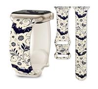 Cute Sport Band Compatible with Apple Watch Band 41mm 40mm 38mm 42mm 44mm 45mm 49mm, Soft Silicone Replacement Strap for iWatch Series 11 10 9 8 7 SE Ultra 2, Women Men (cute bat)