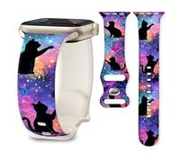 Cute Sport Band Compatible with Apple Watch Band 41mm 40mm 38mm 42mm 46mm, Soft Silicone Replacement Strap for iWatch Series 11 10 9 8 7 6 5 SE, Women Men Stylish Wristband (cute black flower)