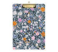 Cute Spring Flowers Rustic Blue Pads For Girls Hard Board For Grade Materials For High School Teachers Size 9x12
