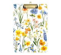 Cute Spring Flowers Rustic White School Storage Box Waterproof For Teacher Class Supplies Basic Size 9x12