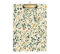Cute Spring Rustic Flowers Beige Notes Printed Hard Boards For First Year Teacher Must Haves Size 9x12