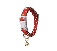 Cute Spring/Summer Dog Collar, Adjustable Pink Strawberry Dog Collars for Medium Dogs, Lightweight Quick-Release Buckle Collar for Boy&Girl Dogs M