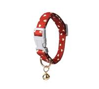 Cute Spring/Summer Dog Collar, Adjustable Pink Strawberry Dog Collars for Medium Dogs, Lightweight Quick-Release Buckle Collar for Boy&Girl Dogs M