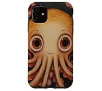 Cute Squid In The Ocean Painting Case for iPhone 11