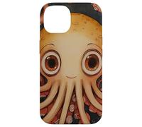 Cute Squid In The Ocean Painting Case for iPhone 14