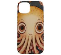 Cute Squid In The Ocean Painting Case for iPhone 15 Plus