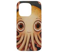 Cute Squid In The Ocean Painting Case for iPhone 15 Pro