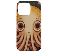 Cute Squid In The Ocean Painting Case for iPhone 15 Pro Max