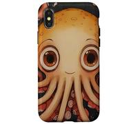 Cute Squid In The Ocean Painting Case for iPhone X/XS