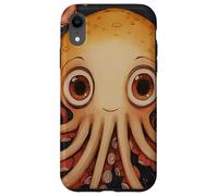 Cute Squid In The Ocean Painting Case for iPhone XR