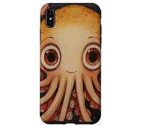 Cute Squid In The Ocean Painting Case for iPhone XS Max