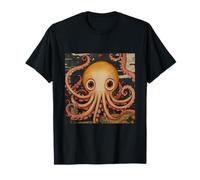 Cute Squid In The Ocean Painting T-Shirt
