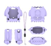Cute-Squid shaped protective case for Tamagotchi Paradise ，Silicone Soft Shell Cover，Cartoon Protective Case for Tamagotchi Paradise (Purple)
