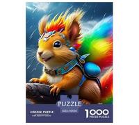 Cute Squirrel 1000 Piece Puzzle Educational Games Cute Little Animals Colourful,Fun,Challenging And Brainteasing Adults Jigsaw Puzzle Gifts for Men70x50cm/1000pcs