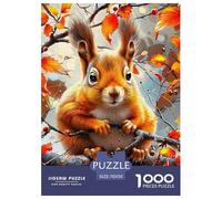 Cute Squirrel 1000 Piece Puzzle Educational Games Cute Little Animals Colourful,Fun,Challenging And Brainteasing Adults Jigsaw Puzzle Gifts for Men70x50cm/1000pcs
