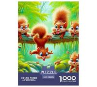 Cute Squirrel 1000 Pieces for Adults Jigsaw Puzzles Educational Games Cute Little Animals Colourful,Fun,Challenging And Brainteasing Fun Present & Activity for Home38x26cm/1000pcs