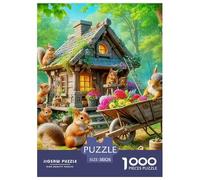 Cute Squirrel 1000 Pieces for Adults Jigsaw Puzzles Educational Games Cute Little Animals Colourful,Fun,Challenging And Brainteasing Gifts for Men38x26cm/1000pcs