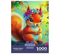 Cute Squirrel 1000 Pieces for Adults Jigsaw Puzzles Educational Games Cute Little Animals Colourful,Fun,Challenging And Brainteasing Gifts for Men70x50cm/1000pcs