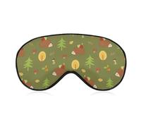 Cute Squirrel Animal Pattern Eye Sleep Mask,Super Soft Eye Masks with Adjustable Strap,Ultimate Sleeping Aid,Blindfold,Relax & Relieve Your Fatigue,Puffy Eyes