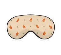 Cute Squirrel Animal Pattern Eye Sleep Mask,Super Soft Eye Masks with Adjustable Strap,Ultimate Sleeping Aid,Blindfold,Relax & Relieve Your Fatigue,Puffy Eyes